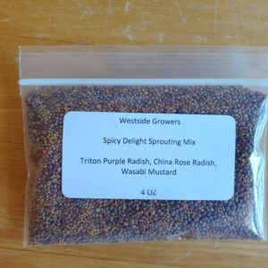 Spicy Delight Sprouting seed mix - High quality, Fresh, Grown in USA, Delicious !!
