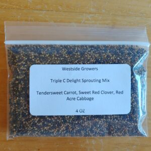 Triple C Delight Sprouting seed mix - High quality, Fresh, Grown in USA, Delicious !!