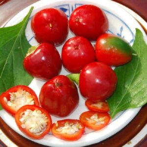 10 Sweet Red Cherry pepper seed - Sweet!! USA !! Beautiful ! Tasty !